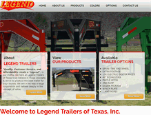 Tablet Screenshot of legendtrailer.com